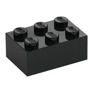 Brick 2 x 3, Black