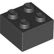 Brick 2 x 2, Black