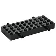 Vehicle Base, Brick Special 4 x 10 with 4 Pins, Black