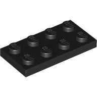 Plate 2 x 4, Black