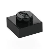 Plate 1 x 1, Black