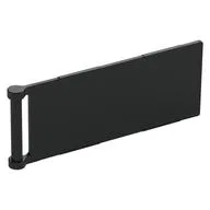 Flag 7 x 3 with Rod, Black