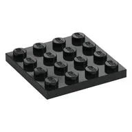 Plate 4 x 4, Black