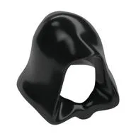 Hood, Connected Chin, Black
