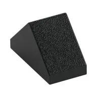 Brick Sloped 45° 2 x 1 Double with Inside Stud Holder, Black