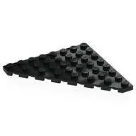 Wedge Plate 8 x 8 Cut Corner, Black