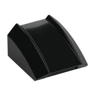 Brick Curved 2 x 2 with Lip, No Studs, Black
