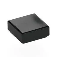 Tile 1 x 1 with Groove, Black