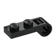 Plate Special 1 x 2 with Pin Hole On Side, Black