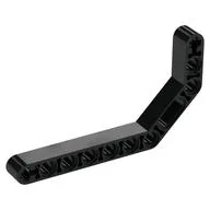 Technic Beam 1 x 11.5 Double Bent Thick, Black