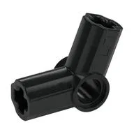 Technic Axle and Pin Connector Angled #5 - 112.5°, Black