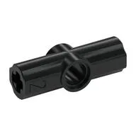 Technic Axle and Pin Connector Angled #2 - 180°, Black