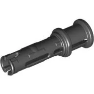 Technic Pin Long with Friction Ridges Lengthwise and Stop Bush [3 Lateral Holes, Big Pin Hole], Black