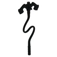 Weapon, Whip with Grappling Hook, Black