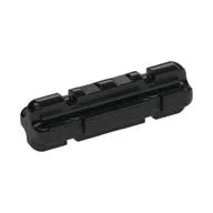 Technic Axle 2 Notched, Black