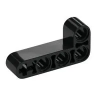 Technic Beam 2 x 4 L-Shape Thick, Black