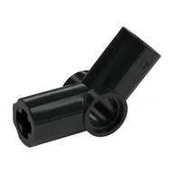 Technic Axle and Pin Connector Angled #4 - 135°, Black