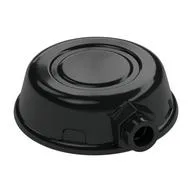 Helmet, Disk Shape with Stud on Front, Black