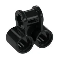 Technic Axle and Pin Connector Perpendicular Double, Black
