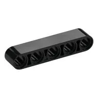 Technic Beam 1 x 5 Thick, Black