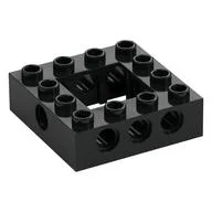 Technic Brick 4 x 4 with 2 x 2 Opening, Black