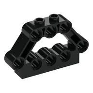 Technic Pin Connector Block 1 x 5 x 3, Black