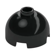 Brick Round 2 x 2 Dome Top, Vented Stud, Black