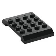 Brick Sloped 4 x 6 x 2/3 Double, Black