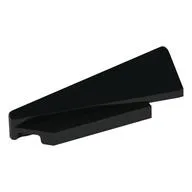 Brick Wedged, Sloped 1 x 5 x 1 1/3 Left, Black