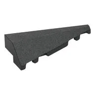 Brick Wedged, Sloped 2 x 5 Right, Black