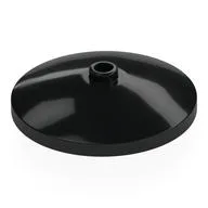 Dish 4 x 4 Inverted with Open Stud [Radar], Black
