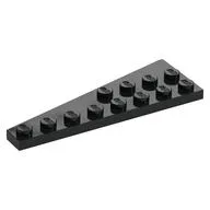 Wedge Plate 8 x 3, 8° Right, Black