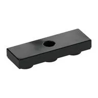 Tile Special 1 x 3 Inverted with Center Hole, Black