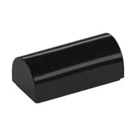 Brick Curved 1 x 2 x 2/3 Double Curved Top, No Studs, Black