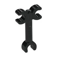 Bar 3L with 1 Clip on One Side, 2 Clips on Other Side, Black
