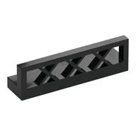 Fence Lattice 1 x 4 x 1, Black