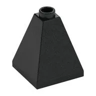 Brick Sloped 75° 2 x 2 x 2 Quadruple Convex, Black