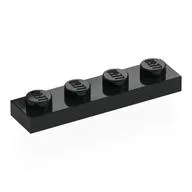 Plate 1 x 4, Black