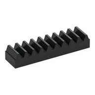 Technic Gear Rack 1 x 4, Black