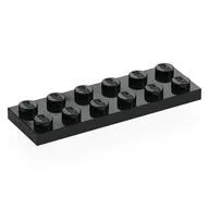 Plate 2 x 6, Black