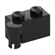 Hinge Brick 1 x 4 [Upper], Black