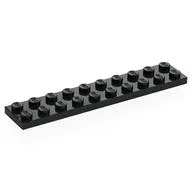 Plate 2 x 10, Black