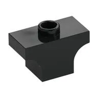 Brick Arch 1 x 2 Jumper, Black