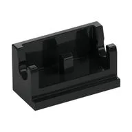Hinge Brick 1 x 2 Base, Black