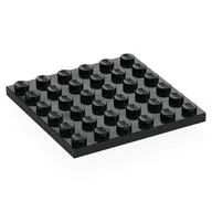 Plate 6 x 6, Black