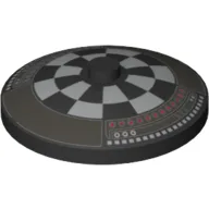 Dish 4 x 4 Inverted [Radar] with Dejarik Table Print, Black