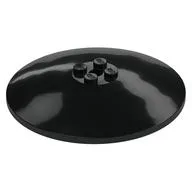 Dish 8 x 8 Inverted [Radar], Solid Studs, Rounded Anti-stud Underside, Black