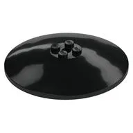Dish 8 x 8 Inverted [Radar], Solid Studs, Squared Anti-stud Underside, Black