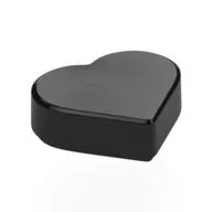 Tile 1 x 1 Heart, Black