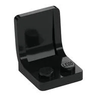 Seat / Chair 2 x 2 with Center Sprue Mark, Black
